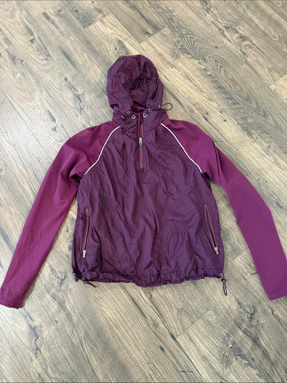 Outdoor Voices Plum Hooded Jacket